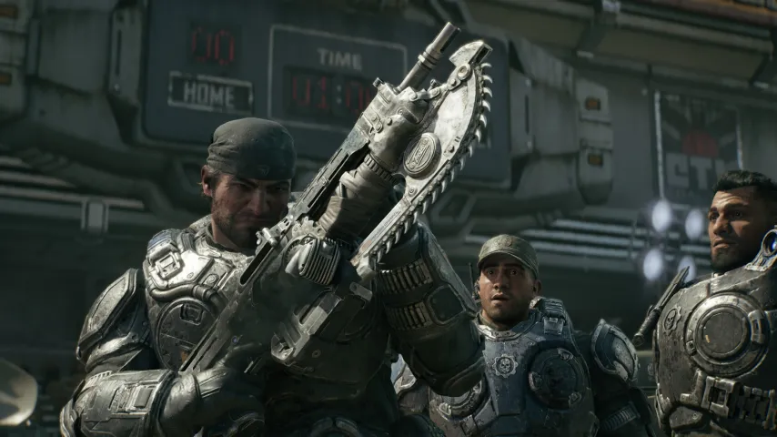Gears of War: E-Day — получение «Лансер MK1» в полицейском участке