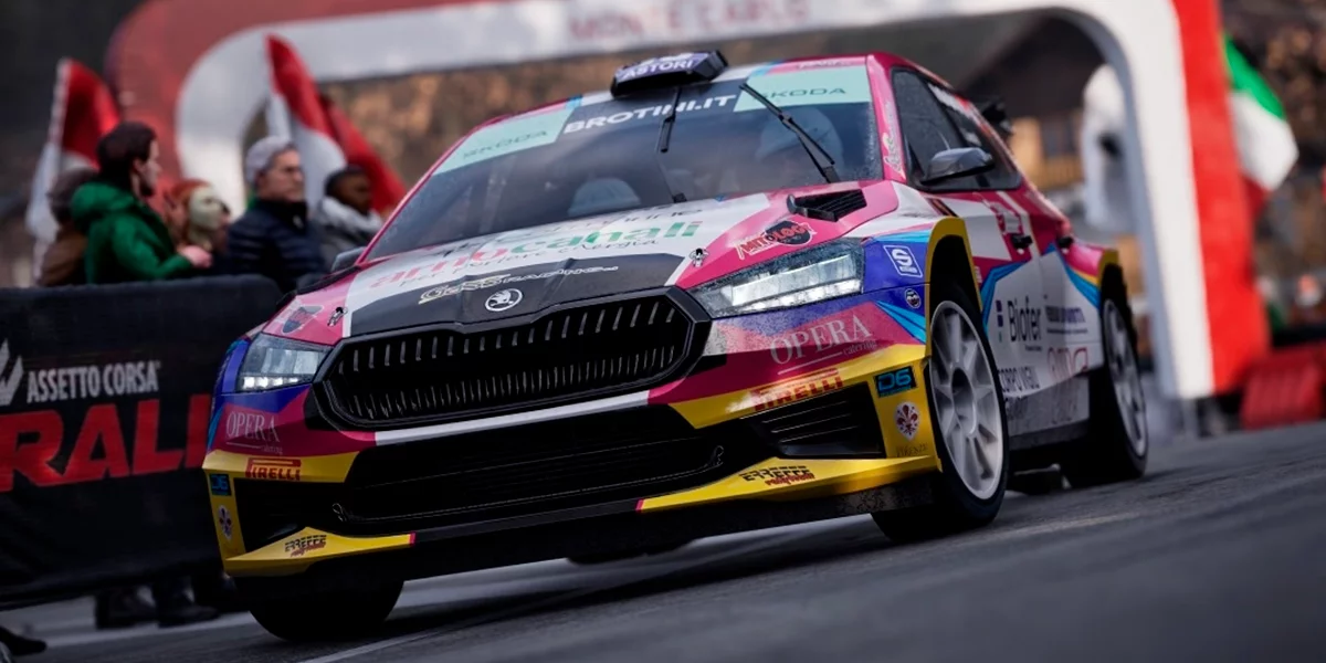 Assetto Corsa Rally показали Škoda Fabia RS Rally2