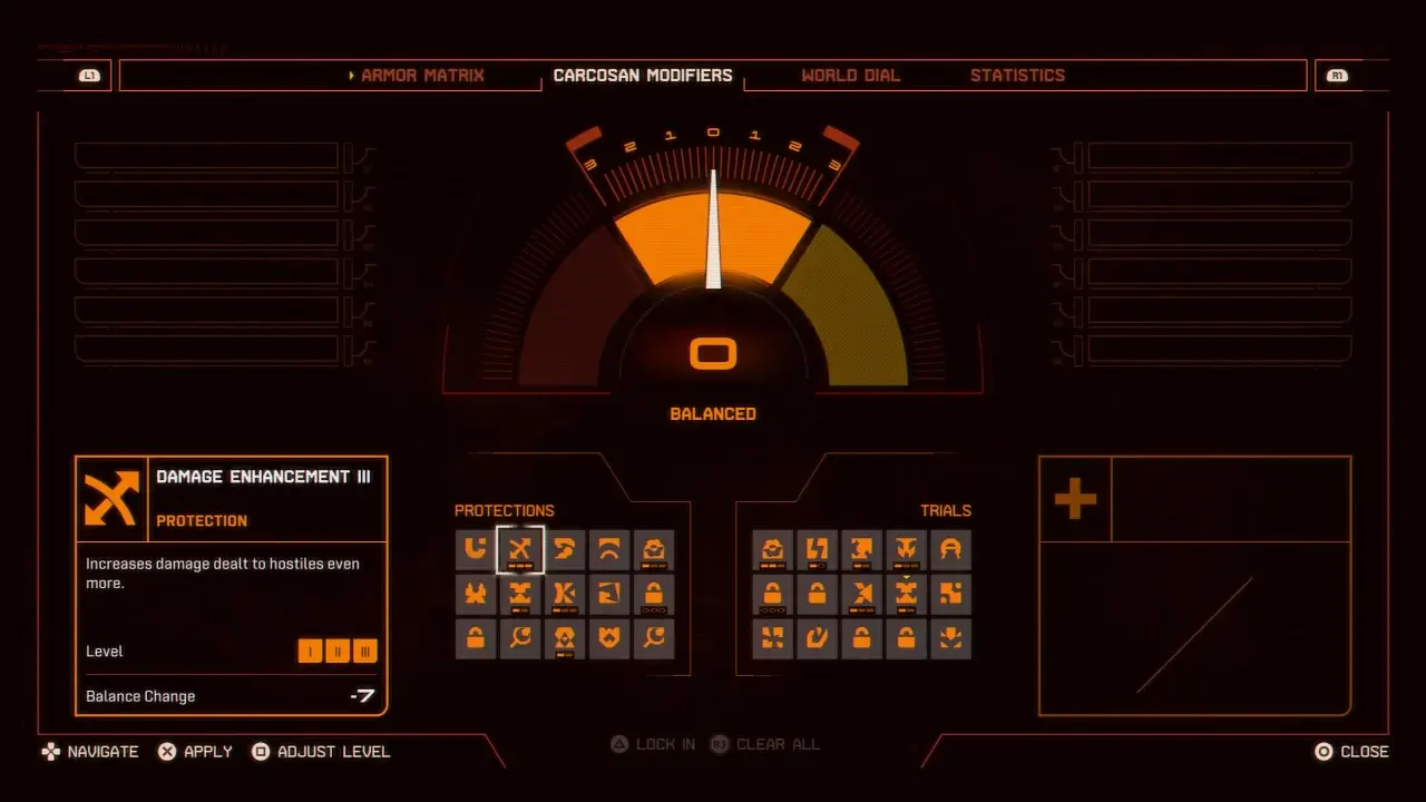 Как работает шкала модификаторов