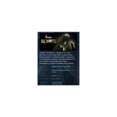 Amnesia: The Bunker +РОССИЯ СТИМ ЛИЦЕНЗ