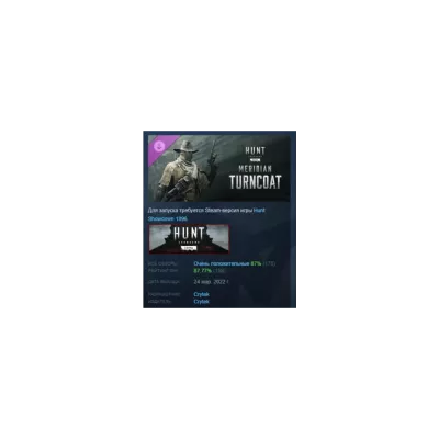 Hunt: Showdown 1896 Meridian Turncoat STEAM РОССИЯ