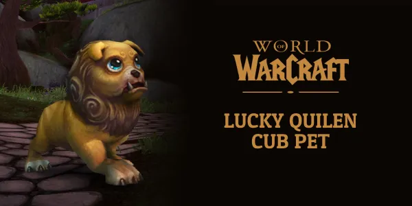 World of Warcraft Lucky Quilen Cub Pet (PC) Battle.net Standard Edition North America